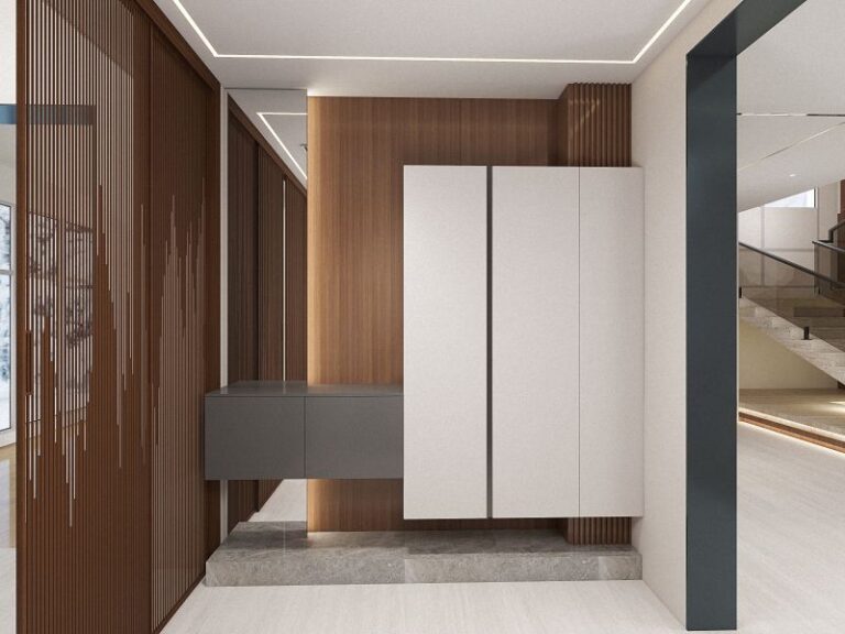 entrance cabinet adjusted